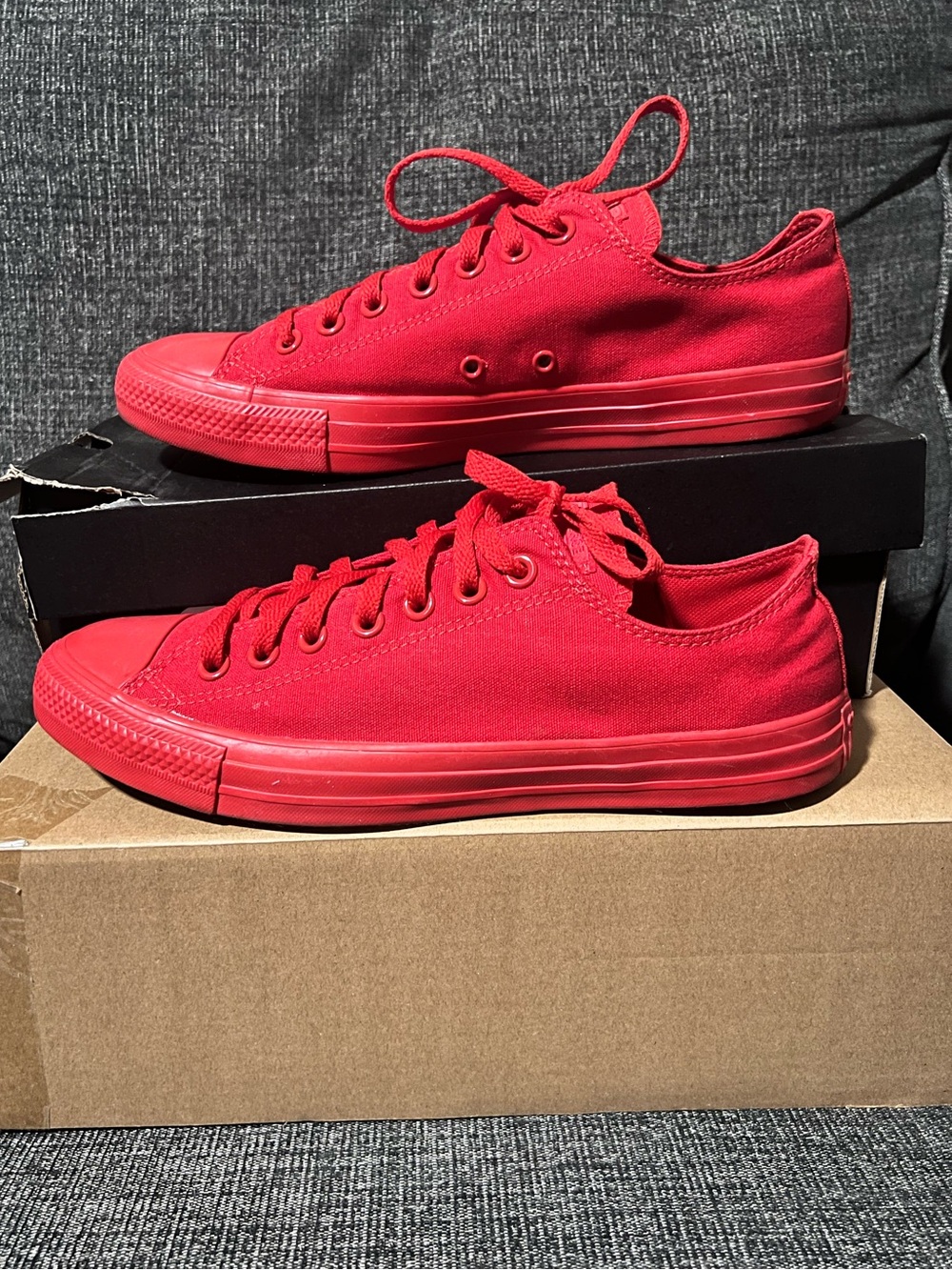 Converse All-Star Low Top Sneakers in Bold Red